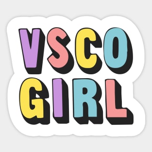 VSCO Girl  //\\ Typography Design Sticker